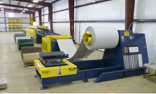 تصویر ۱- باز کردن رول فولادی با پردازش بر روی سمت خارجی ورق